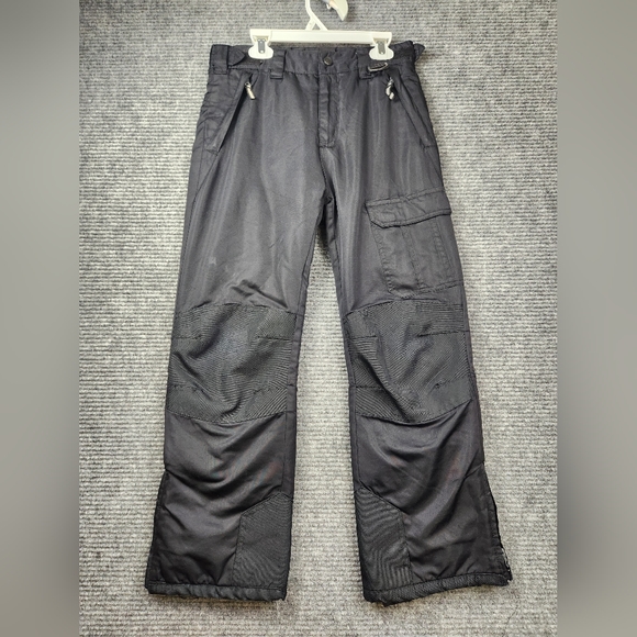 AQ Explore The Unknown Snow Pant Black Kids Size M 12-14 Snowboard Skiing Lined - Picture 1 of 9